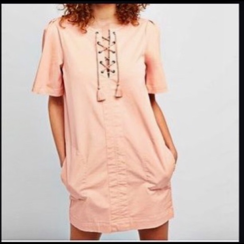 🌸 GAP laced up shift dress